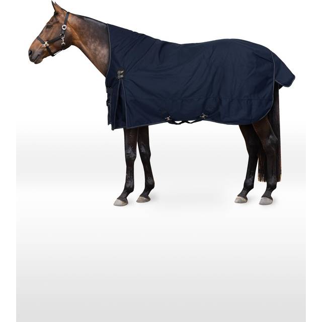 Waterproof horse blanket with large horse neck cover Horze Avalanche - 1200D 150g - Bleu