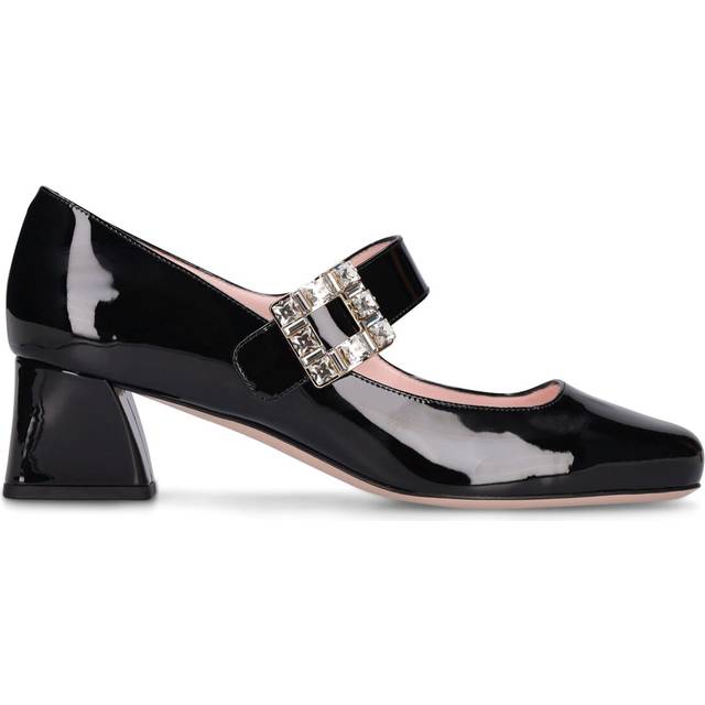 Roger Vivier Tres Vivier patent leather Mary Jane pumps - black (UK 8.5)