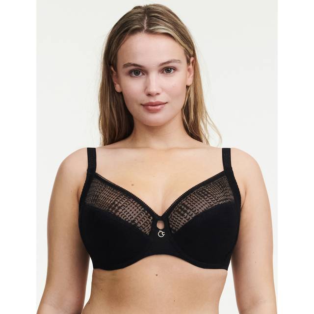 Chantelle Intrigue Full Coverage Underwire Bra - Black - F 95