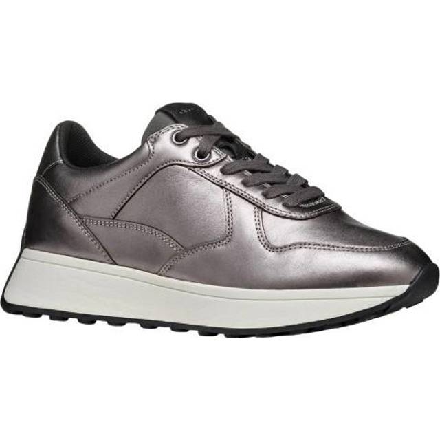 Geox Womens/Ladies D Amabel A Leather Trainers 5 UK grå