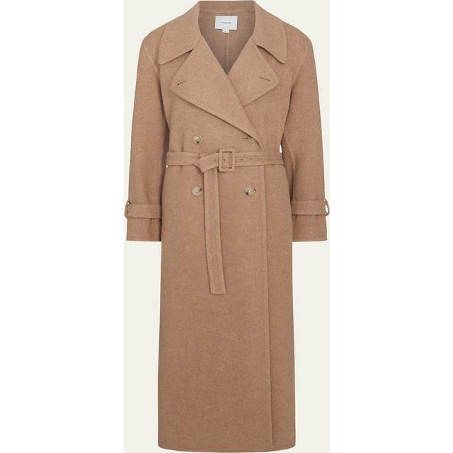 Vince Lofty Belted Wool-Blend Long Coat