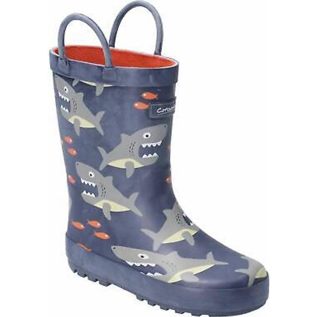 Cotswold Puddle Waterproof Wellington Kids Boys | Wellingtons  | Blue  | UK Size 6