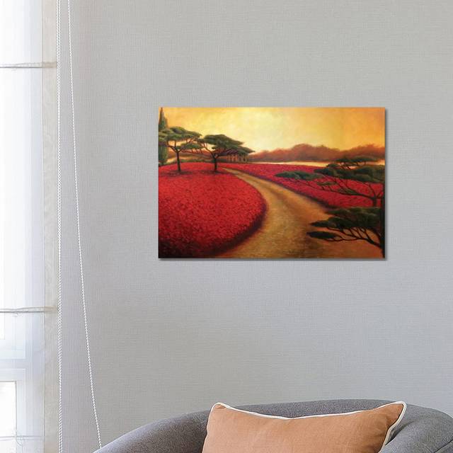 Tuscan Path II by Malenda Trick - Painting Print on Canvas - Wrapped Canvas (45.72cm H x 66.04cm W x 1.91cm D)