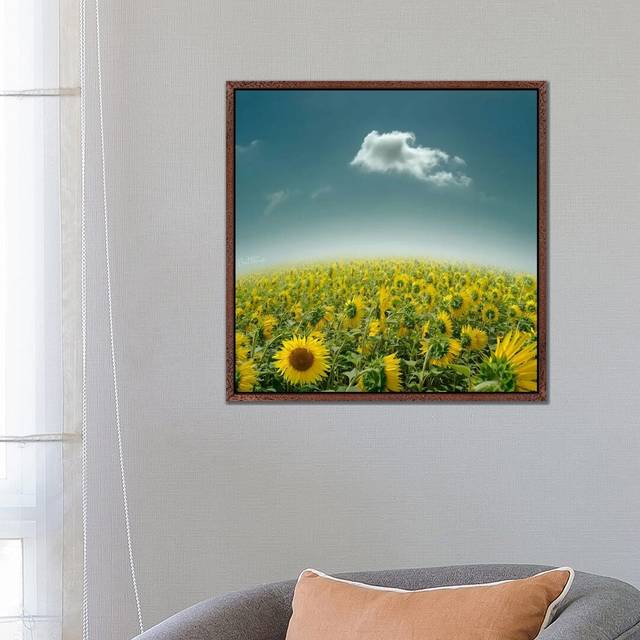 Be Unique by Ben Heine - Graphic Art Print on Canvas - Classic Brown Wood Framed (66.04 cm H x 66.04 cm W)