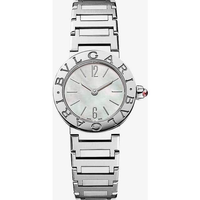 Bvlgari Unisex Stainless Steel Bbl23wss Stainless-steel and 0.196ct Brilliant-cut Diamond Quartz Watch 1 Size - stainless steel