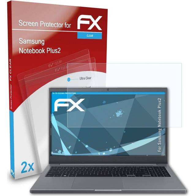 Atfolix 2x screen protector for samsung notebook plus2 clear