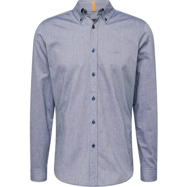 Boss Orange Rickert Mens Long Sleeve Shirt - Navy - Size Large