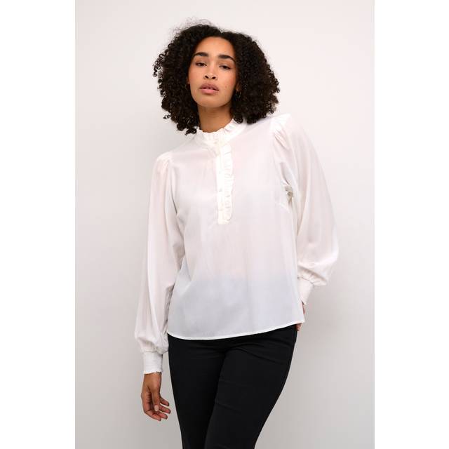 Kaffe KAdorit Blus - Vit - str 46 för Dam - White (46)
