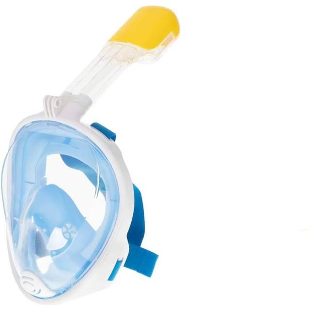 Blå Snorkelmask med Torrtub och Transportnät S/M