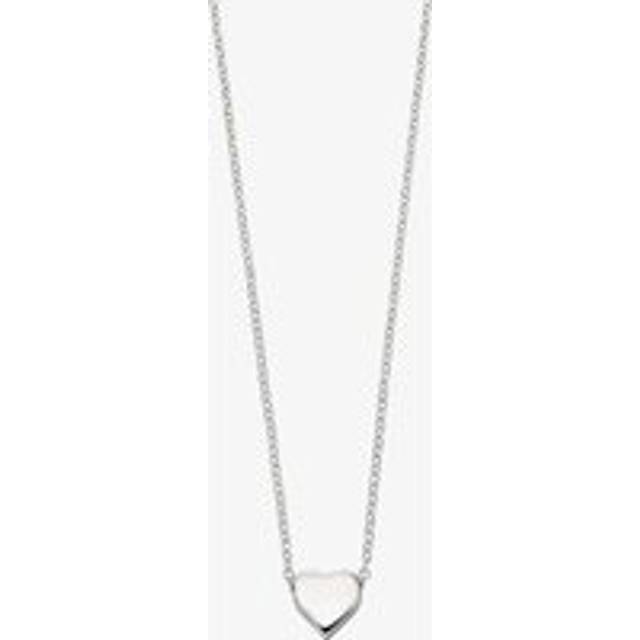 Sterling Silver Plain Small Heart Necklace N3545