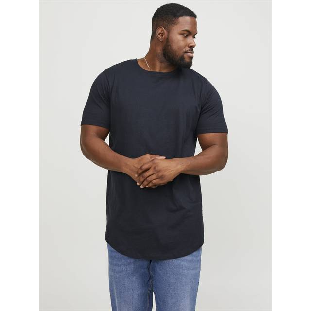T-shirt large size Jack & Jones Jjenoa Tee Crew Neck Ps - Bleu - 7XL