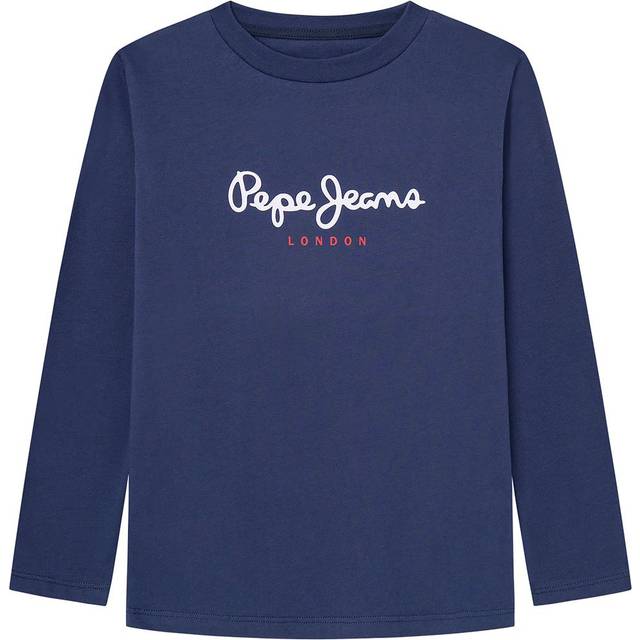 Pepe Jeans for boy. PB503919 T-shirt New Herman N navy (10años= 140cm), Casual, Long sleeve, Organic Cotton, Sustainable, children's fashion