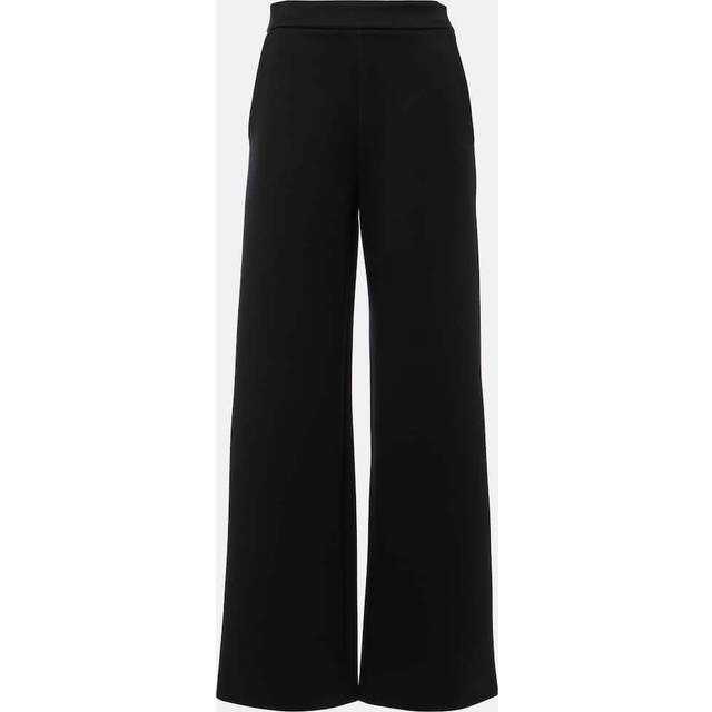 'S Max Mara High-rise jersey wide-leg pants - black (UK 4)