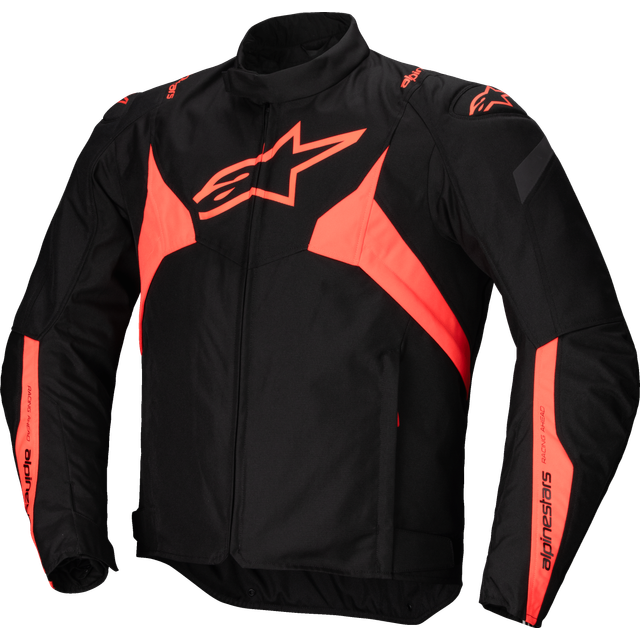 Alpinestars T-Jaws V4 waterproof Motorcycle Textile Jacket, black-red, Size XL for Men