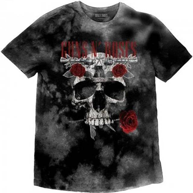 (9-10 Years, Grey) Guns N Roses Childrens/Kids Flower Skull T-Shirt