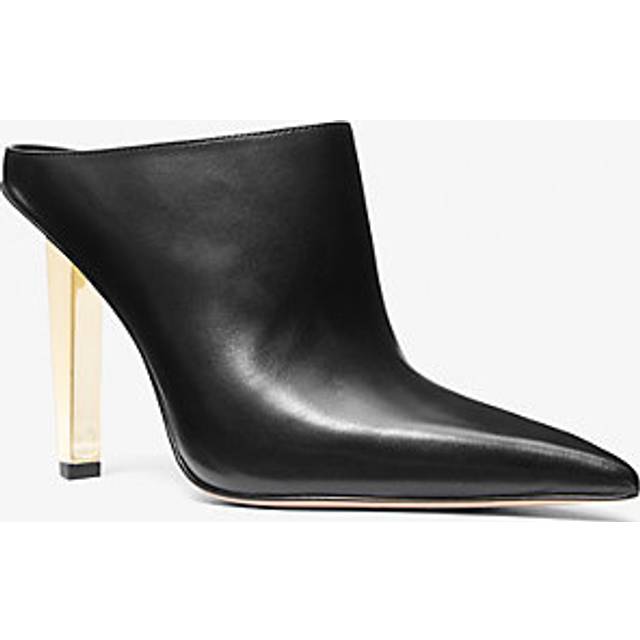 MK Halle Leather Mule Pump - Black - Michael Kors - UK 3