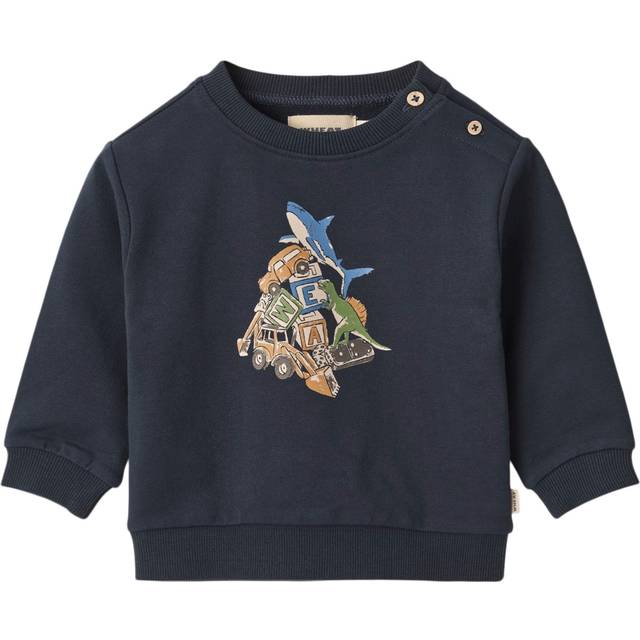 WHEAT Sweatshirt Billy |Marinblå |74