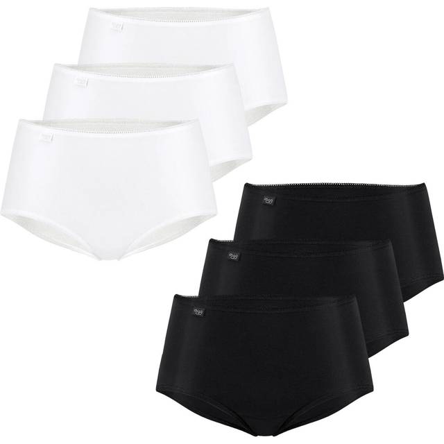 Women's cotton tai panties Sloggi 24/7 Lace (x3) - Noir