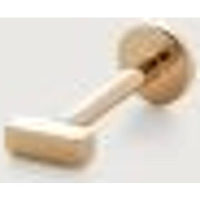 Monica Vinader Womens Gold Linear Bar Single 18ct Yellow-gold Labret Earring 1 Size - GOLD