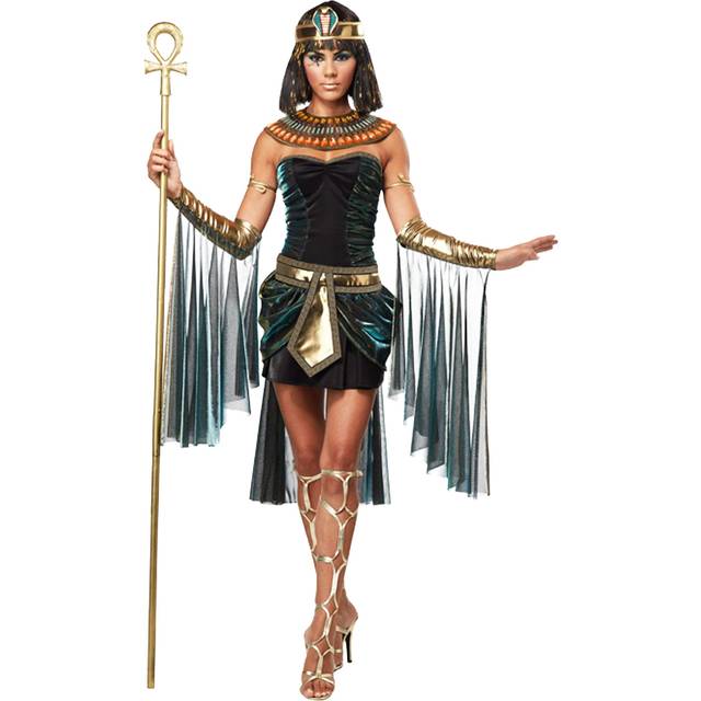 Women's Plus Size Egyptian Goddess Costume - Yellow&#47;Blue (XXL)