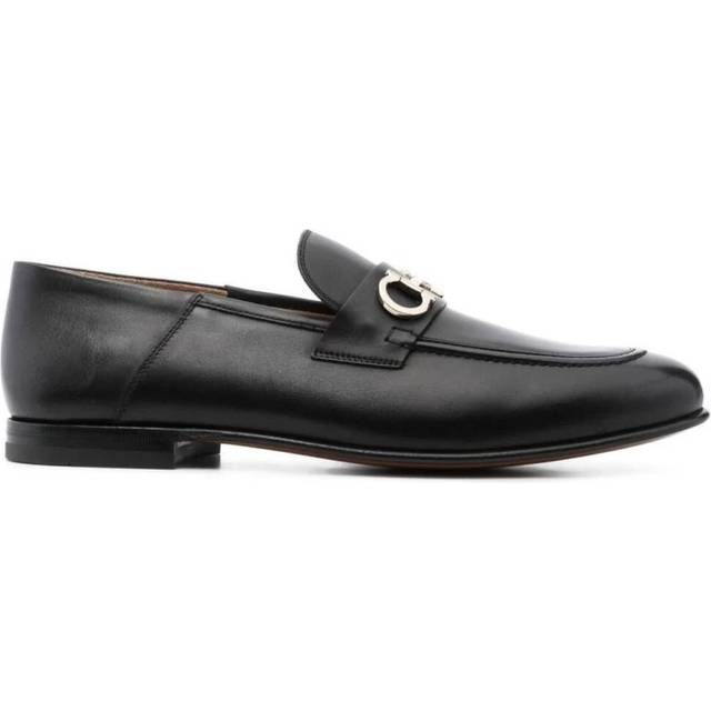 Ferragamo Black Gancini Ornament Mules - NERO NEW BISCOTTO - US 8