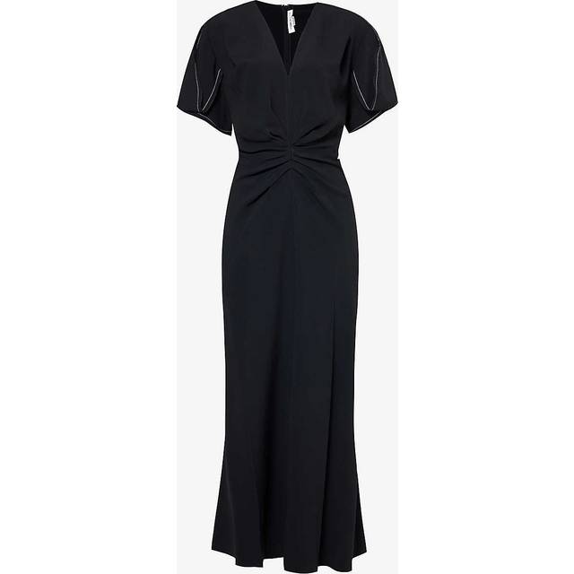 Victoria Beckham, Maxi Dresses, female, Black, XS, Black Midi Dress