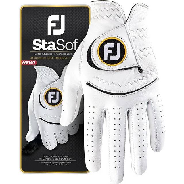FootJoy StaSof Golf Glove - Pearl/Black Pearl/Black / Right Handed Golfer / S