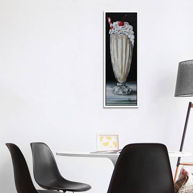 Milkshake by Kristine Kainer - Panoramic Gallery-Wrapped Canvas GiclÃ©e on Canvas - White Framed (121.92cm H x 40.64cm W x 3.81cm D)