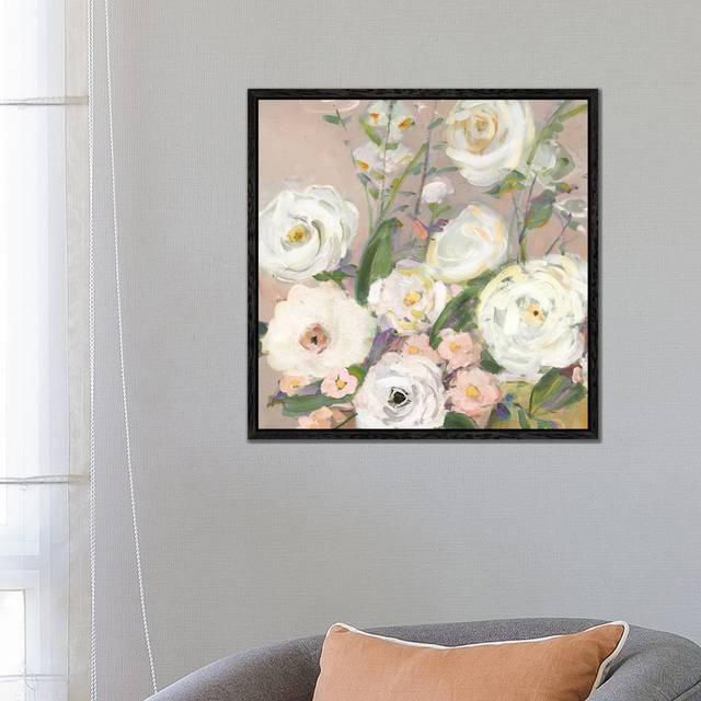 Naive Garden II by Sally Swatland - Gallery-Wrapped Canvas Giclée on Canvas - Black Framed (66.04 cm H x 66.04 cm W)