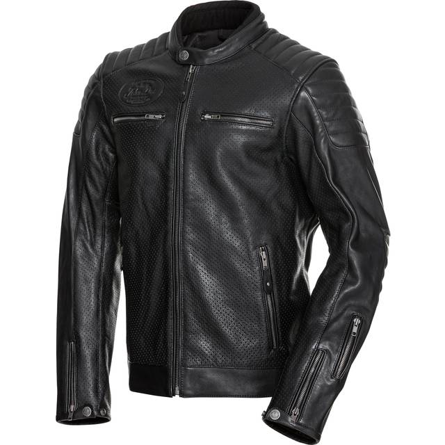 John Doe Storm, leather jacket perforated , color: Black , size: 3XL