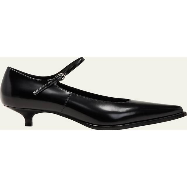 Miu Miu Brushed Leather Pumps 35 - Black - 37