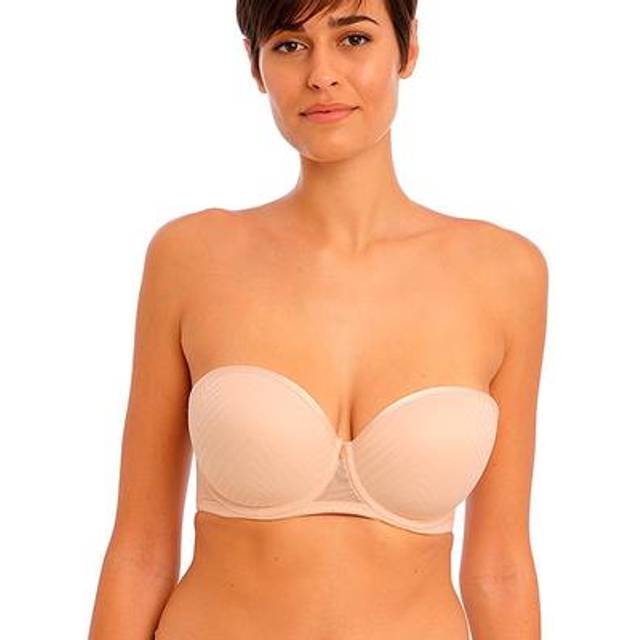 Freya Womens Tailored Moulded Strapless Bra - Beige Polyamide - Size 38G