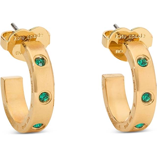 Kate Spade New York Set In Stone Gold-Tone Huggies