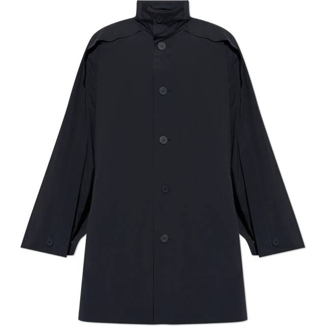 Issey Miyake, Kappa, Herr, L, Polyester, Homme Plisse kappa med ståkrage - blue (L)