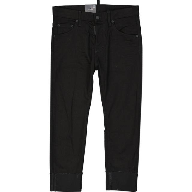 Dsquared2, Slim-fit Jeans, female, Black, M, Black Bull Sailor Denim Jeans