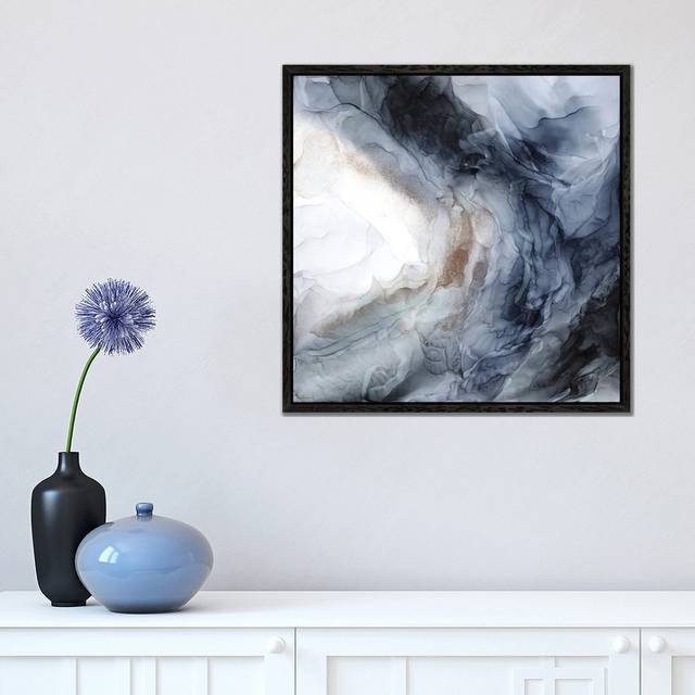 Chaos Wave - Black Framed (45.72 cm H x 45.72 cm W)