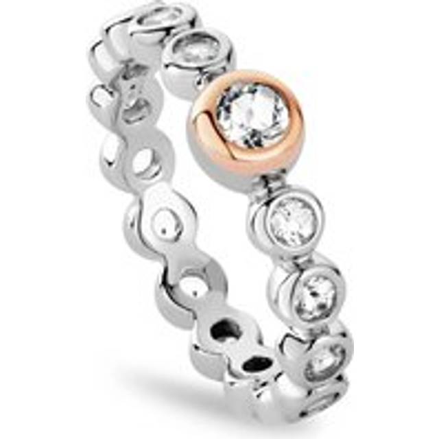 Clogau Celebration Silver Tennis Ring - Q