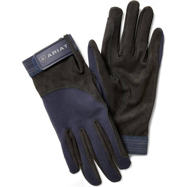Ariat Ladies Non-Insulated Tek Grip Riding Gloves - Navy Blue: 10 Size