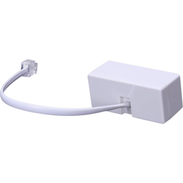 RJ11 Plug to Dual UK BT Telephone Socket Convertor