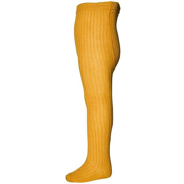 Melton Børne Strømpebukser Rib Yolk Yellow