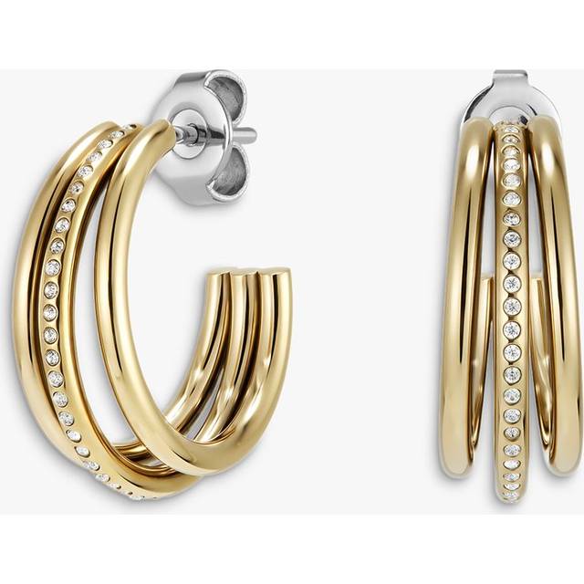 Olivia Burton Gold Ever Stacked Hoop Earrings