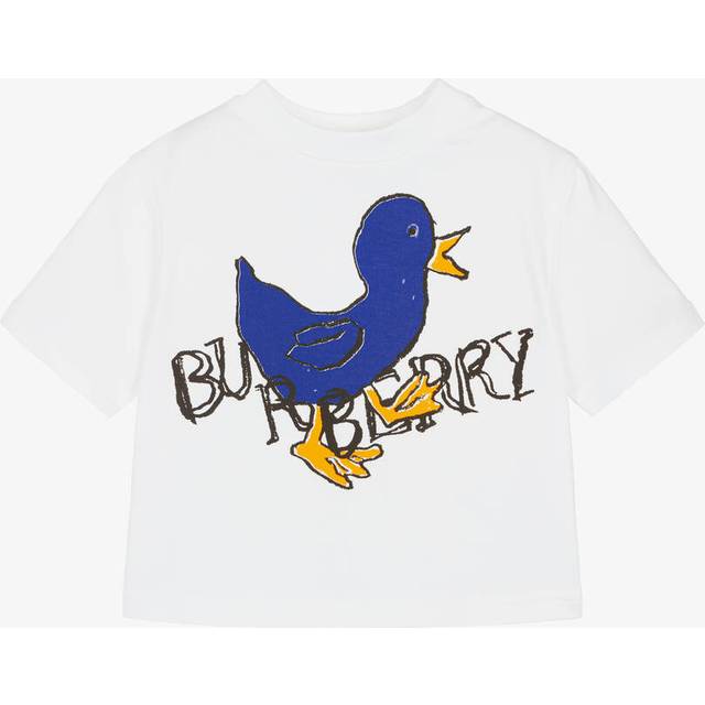 Burberry Baby White Cedar Duckling T-Shirt - White - 6M