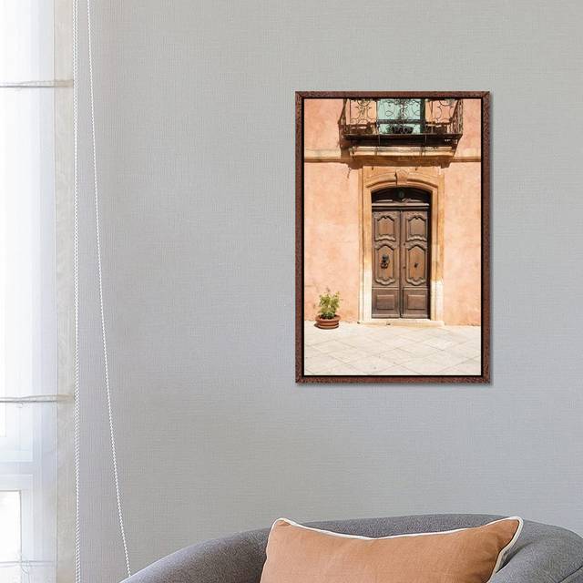 Old Wooden Door by Henrike Schenk - Gallery-Wrapped Canvas Giclée on Canvas - Classic Wood Floater Framed (66.04 cm H x 45.72 cm W x 4.445 cm D)