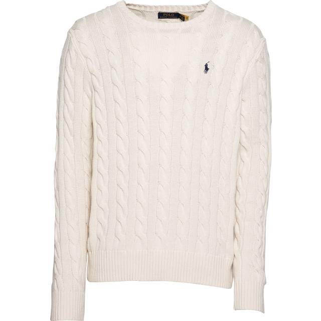 Ralph Lauren Driver Crew Neck Knit Jumper Cream