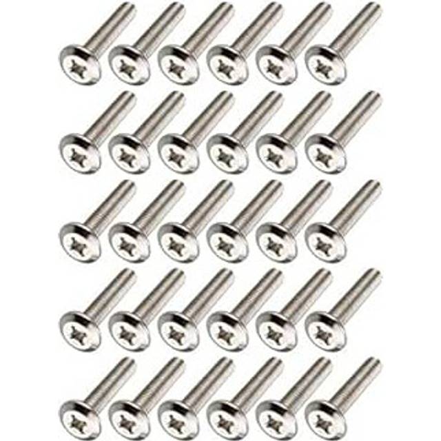 M6x35mm Phillips Head Screws Furniture Bolts Fastener Carbon Steel 30pcs