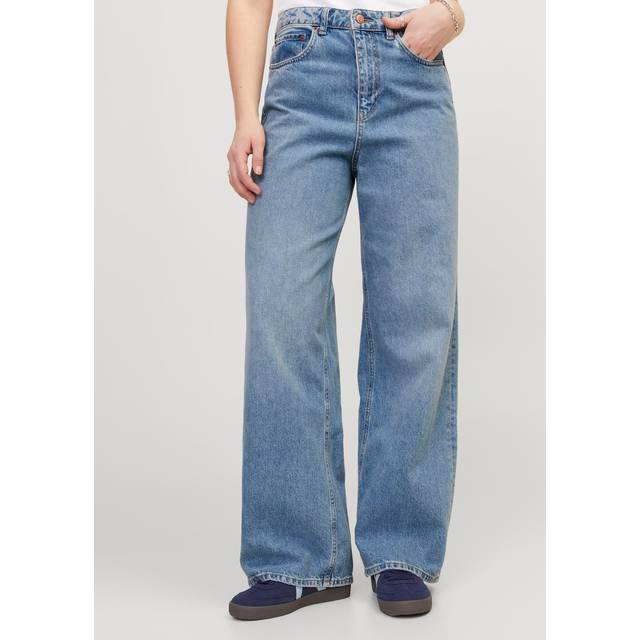 Jeans large high waist woman Jack & Jones Tokyo RR6009 - Bleu