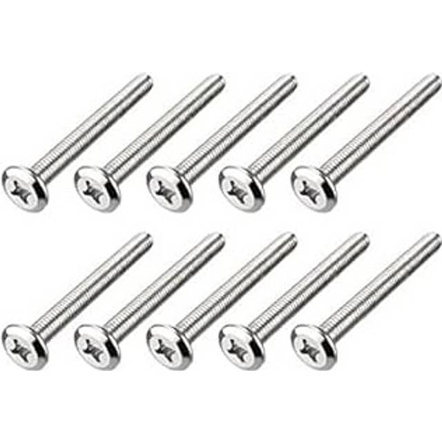M6x55mm Phillips Head Screws Furniture Bolts Fastener Carbon Steel 10pcs