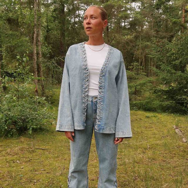 Pieces Jakke - Fenda - Light Blue Denim
