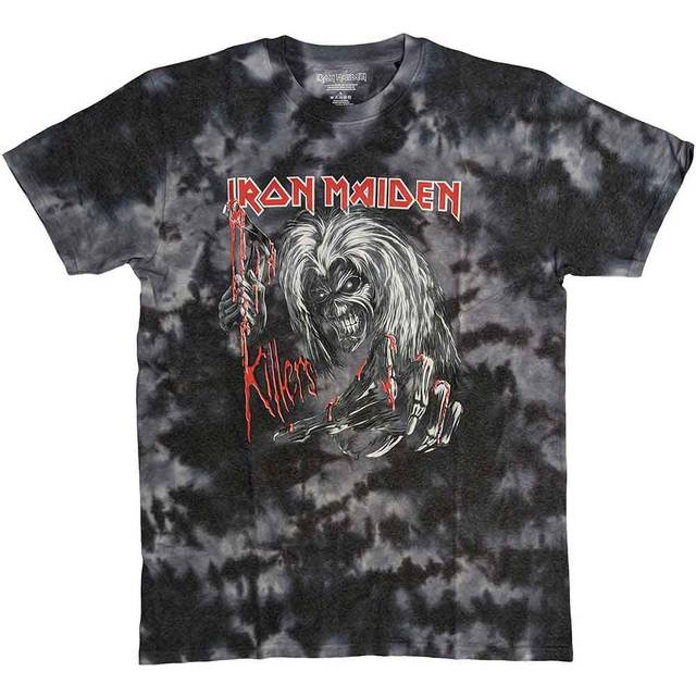 (S, Black) Iron Maiden Ed Kills Again Dye Wash Tee