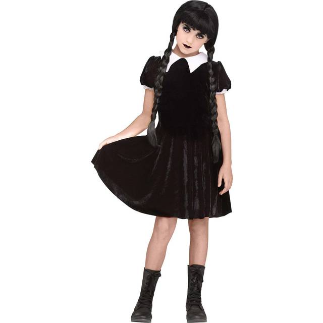 Wednesday And Enid-Inspired Gothic School Costume - Adult And Kid Sizes! | Wowcher - Purple